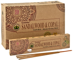 Wholesale Goloka Organika Sandalwood & Copal Incense