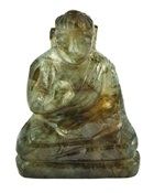 GST07<BR><BR>Labradorite Lord Buddha Statue - 1.75"H