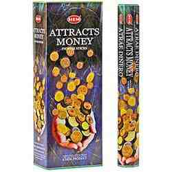 Wholesale Hem Attracts Money Incense - 20 Sticks Hex Pack