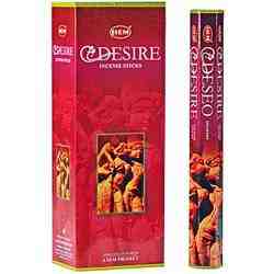 Wholesale Hem Desire Incense - 20 Sticks Hex Pack