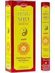 Wholesale Hem Feng Shui Earth Incense - 20 Sticks Hex Pack