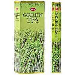 Wholesale Hem Green Tea Incense - 20 Sticks Hex Pack