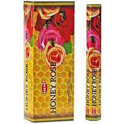 Wholesale Hem Honey-Rose Incense - 20 Sticks Hex Pack