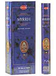 Wholesale Hem Myrrh Incense - 20 Sticks Hex Pack