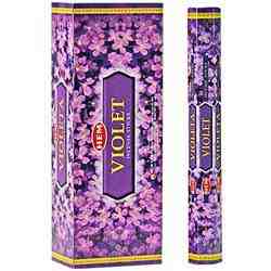 Wholesale Hem Violet Incense - 20 Sticks Hex Pack