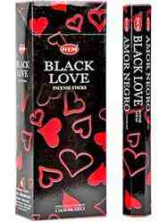 Wholesale Hem Black Love Incense - 20 Sticks Hex Pack