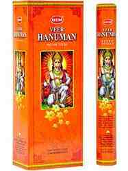 Wholesale Hem Veer Hanuman Incense - 20 Sticks Hex Pack