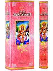 Wholesale Hem Maa Saraswati Incense - 20 Sticks Hex Pack