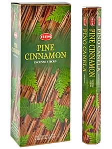 Wholesale Hem Pine Cinnamon Incense - 20 Sticks Hex Pack