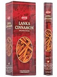 Wholesale Hem Lanka Cinnamon Incense - 20 Sticks Hex Pack