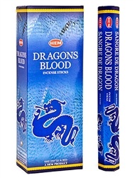 Wholesale Hem Dragons Blood Blue Incense - 20 Sticks Hex Pack