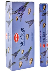 Wholesale Hem Blue Sage Incense - 20 Sticks Hex Pack