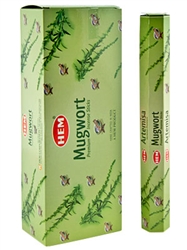 Wholesale Hem Mugwort Incense - 20 Sticks Hex Pack