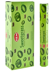 Wholesale Hem Sweetgrass Incense - 20 Sticks Hex Pack