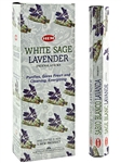 Wholesale Hem White Sage Lavender Incense - 20 Sticks Hex Pack