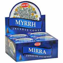 Wholesale Cone Incense - Hem Myrrh Cones Incense