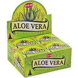 Wholesale Cone Incense - Hem Aloe Vera Cones Incense