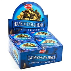 Wholesale Cone Incense - Hem Frankincense-Myrrh Cones Incense