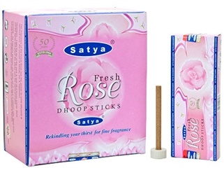 Wholesale Incense - Satya Fresh Rose Incense Dhoop Sticks