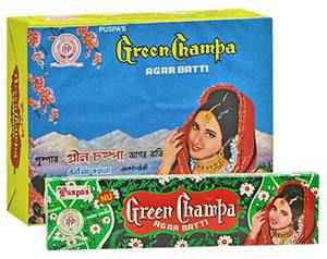 Wholesale Incense - Green Champa Incense - 10 Gram Pack