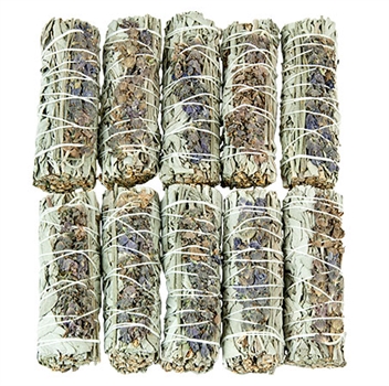 Wholesale White Sage & Lavender Smudge Sticks