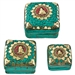 Wholesale Lord Ganesh on Heart Shape Tibetan Stone Inlay Jewelry Box Set