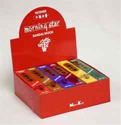 MSR14<br><br>  Morning Star 12 Assorted Incense - 50 Sticks Pack (12 Packs Per Box)