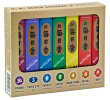 MSR27<br><br>7 Pack Chakra Morning Incense - 50 Sticks Pack