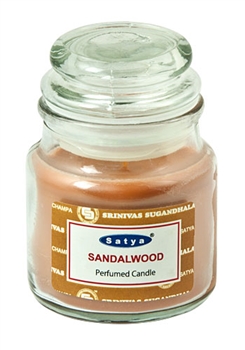 Wholesale Satya Sandalwood Jar Candle with Dome Lid