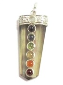 Wholesale Labradorite 7 Chakra Pendant