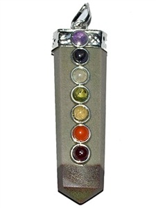 Wholesale Lingam Stone 7 Chakra Pendant