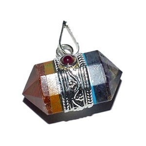 Wholesale Double Terminated Bonded Chakra Pendant