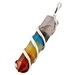 Wholesale Seven Chakra Bonded Pencil Point Wrap Pendant