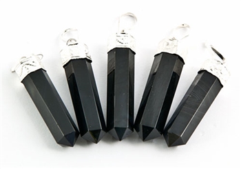 Wholesale Black Onyx Pencil Point Pendant
