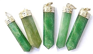Wholesale Green Aventurine Pencil Point Pendant