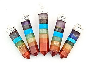 Wholesale 7 Chakra Pencil Point Pendant