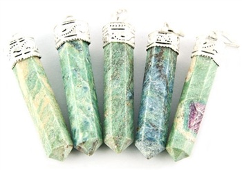 Wholesale Ruby Zeosite Pencil Point Pendant