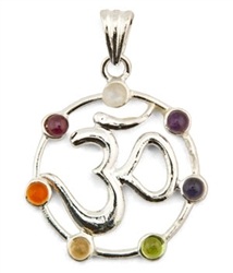 Wholesale Om Symbol Chakra Pendant