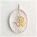 Wholesale Om Symbol Crystal Quartz Pendant
