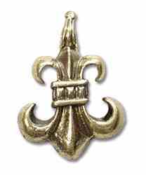 PDT72<br><br> *Brass Egyptian Lotus Pendant 1"x1.25"