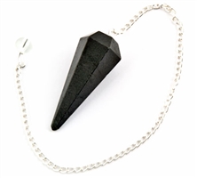 Wholesale Black Tourmaline Faceted Pendulum