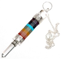 Wholesale Seven Chakra Pencil & Ball Pendulum