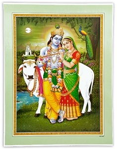 Wholesale Radha and Krishna Art Poster