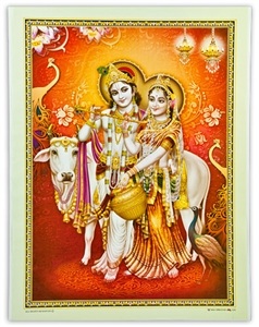 Wholesale Radha and Krishna Art Poster