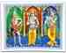 POS153<BR><BR>Lord Shiva, Lord Rama & Lord Krishna  Poster on Cardboard - 15"x20"