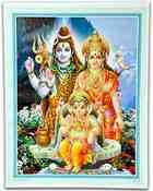 POS243<BR><BR>Shiva Family Poster - 15"x20"
