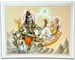 POS245<br><br> Ganesh Worship Lord Shiva Poster on Cardboard - 15"x20"