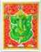 POS255<BR><BR> Lord Ganesh  Poster on Cardboard - 15"x20"
