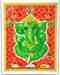 POS255<br><br> Lord Ganesh  Poster on Cardboard - 15"x20"