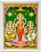 POS351<br><br> Laxmi, Ganesh & Saraswati Poster on Cardboard - 15"x20"